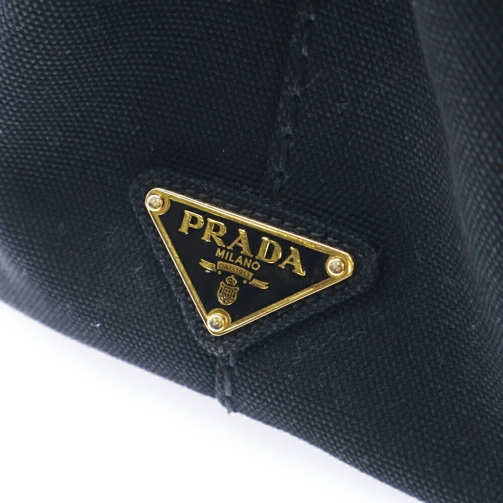Prada Bag Denim Tote Canapa Black - Picture 5 of 6